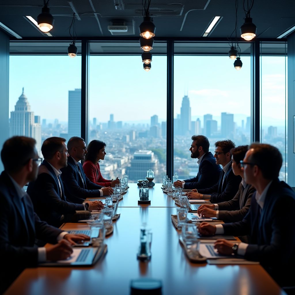 Reunión estratégica del equipo directivo